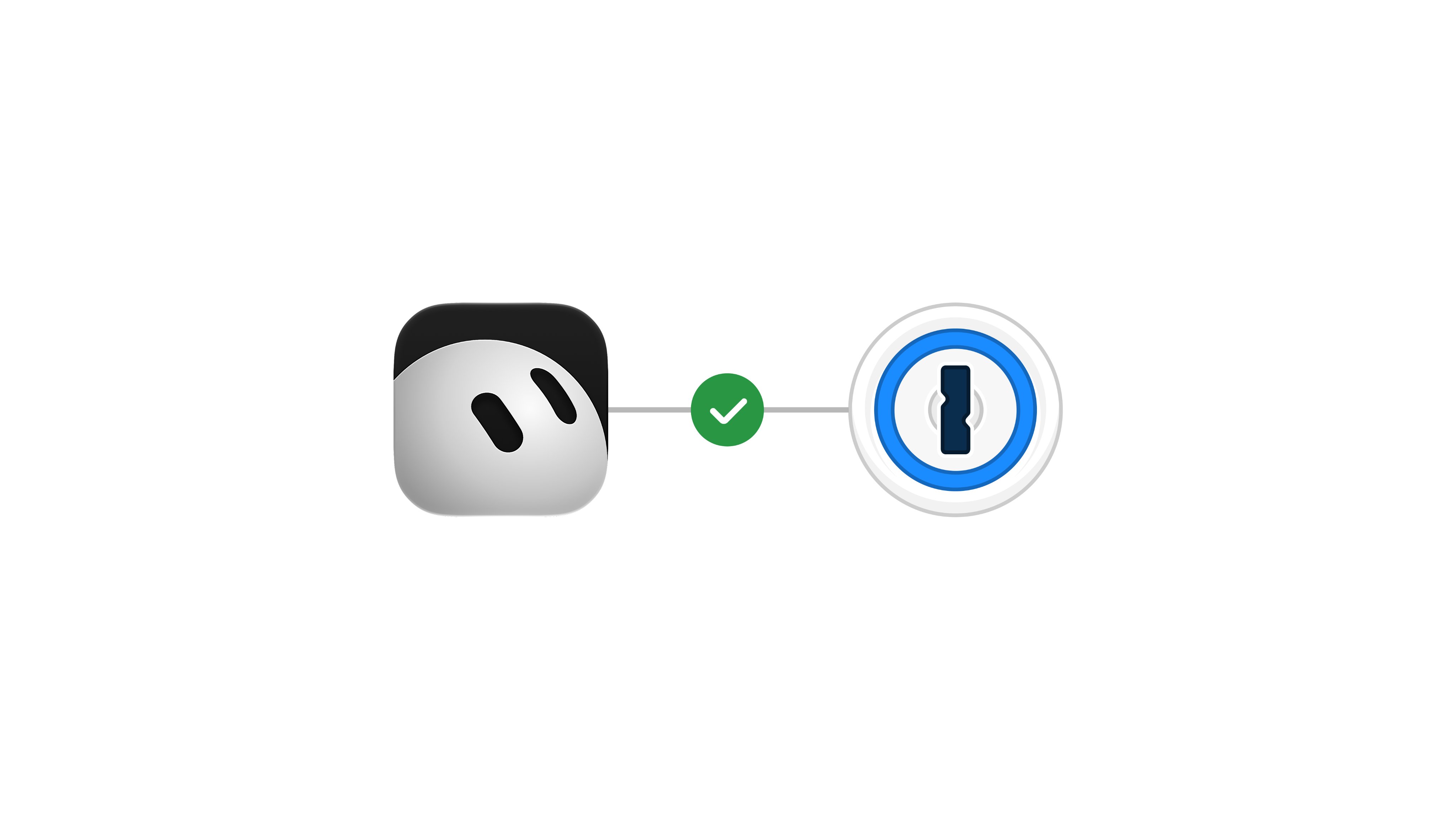 Grok Bot 官方公布的 1Password 連接示意圖